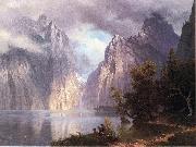 Albert Bierstadt Scene in the Sierra Nevada Spain oil painting artist
